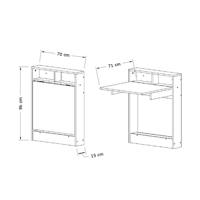 Hanah Home Mesa Plegable Patara